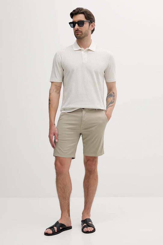 Guess pantaloni scurți ANGELS M5GD13.WH4BA verde SS25