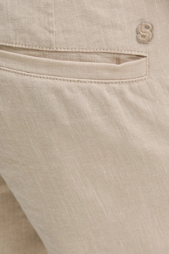 BOSS pantaloni scurti din in bej 50538016
