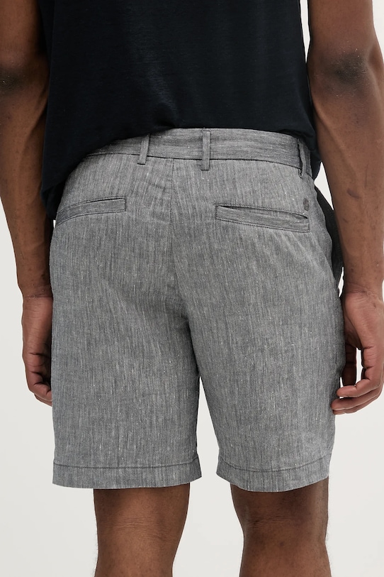 Îmbrăcăminte BOSS pantaloni scurti din in 50538016 albastru