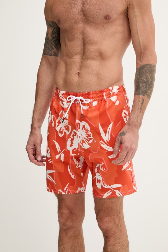 Oakley szorty kąpielowe męskie CANARY PALMS FOA405399 pomarańczowy SS26