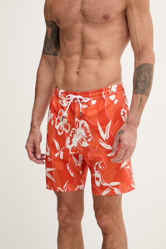 Oakley szorty kąpielowe męskie CANARY PALMS FOA405399 pomarańczowy SS26