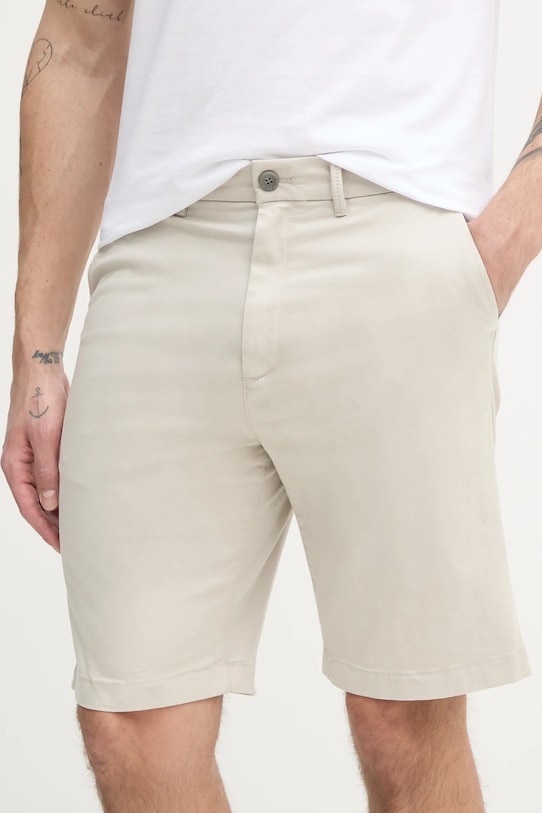 Calvin Klein szorty z elastanem beżowy K10K114068