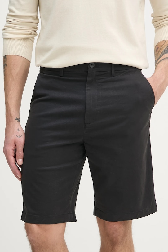 Calvin Klein szorty z elastanem czarny K10K114068