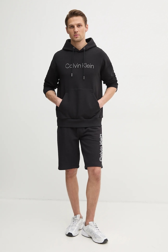 Calvin Klein szorty bawełniane K10K114122 czarny SS25
