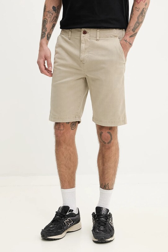 Superdry pantaloni scurți panza bej M7110397A.20O