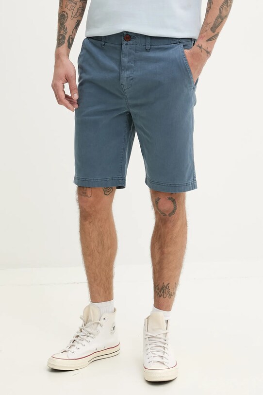 Superdry pantaloni scurti panza albastru M7110397A.BYO