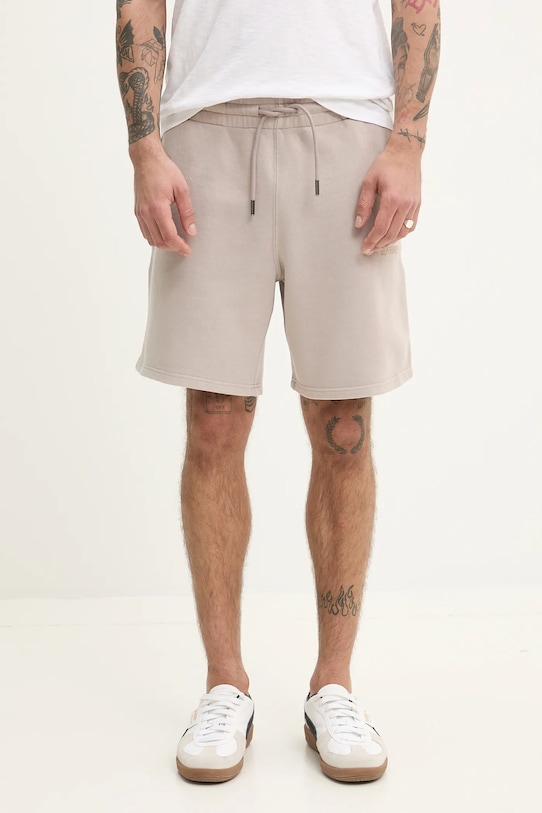 Superdry szorty dzianina brązowy M7110451A.1PC
