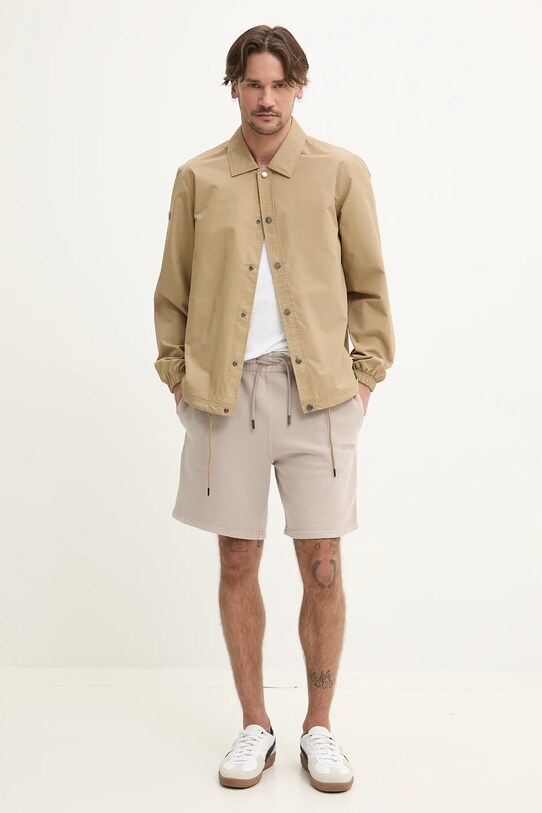 Superdry szorty M7110451A.1PC brązowy SS25