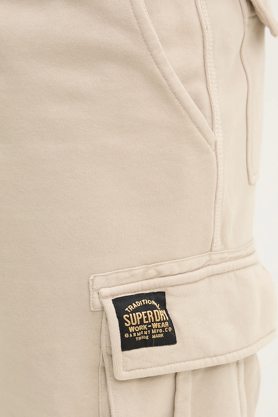 Βαμβακερό σορτσάκι Superdry μπεζ M7110480A.E4R