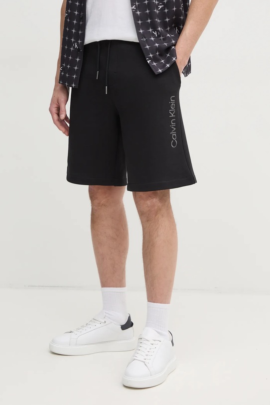 Calvin Klein pantaloni scurti din bumbac uni negru K10K114121
