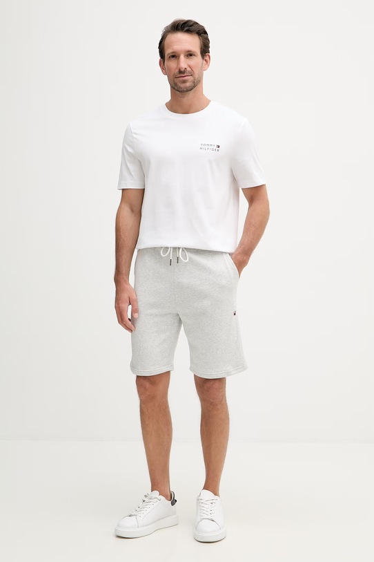 Tommy Hilfiger teplákové šortky pánské UM0UM03452 šedá SS26