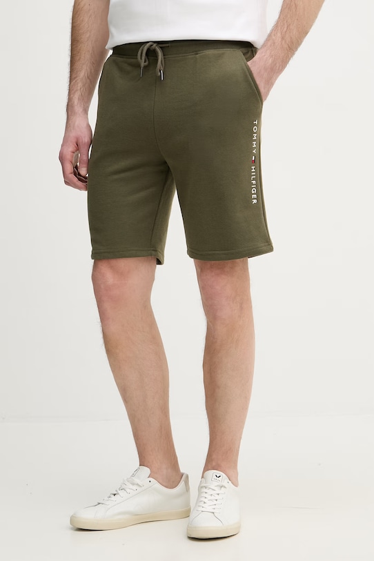 Tommy Hilfiger szorty dresowe męskie zielony UM0UM03452