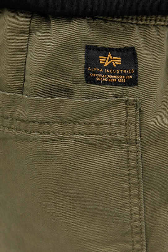 Alpha Industries pantaloni scurti din bumbac Basic Cotton Shorts verde 156262