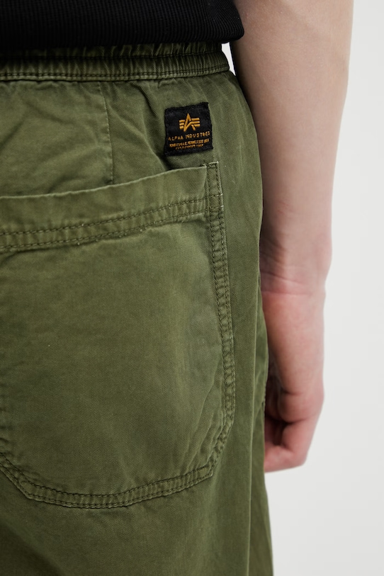 Хлопковые шорты Alpha Industries Basic Cotton Shorts зелёный 156262