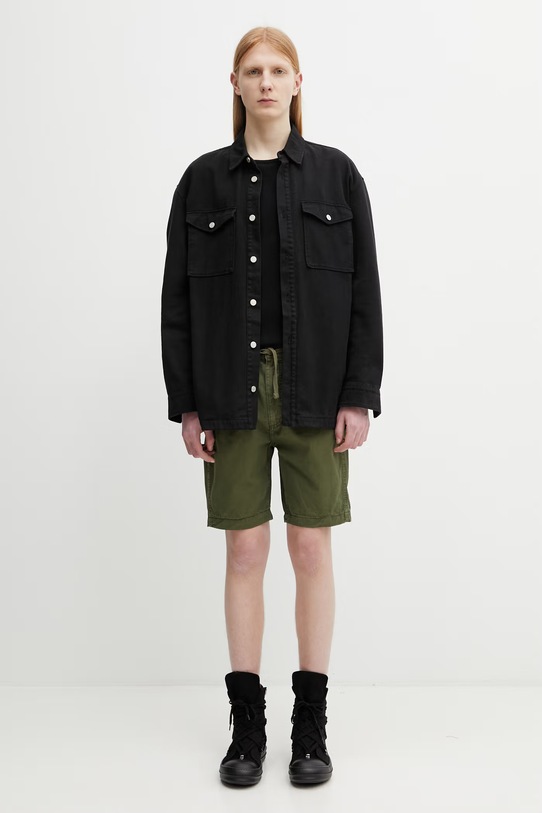 Хлопковые шорты Alpha Industries Basic Cotton Shorts 156262 зелёный