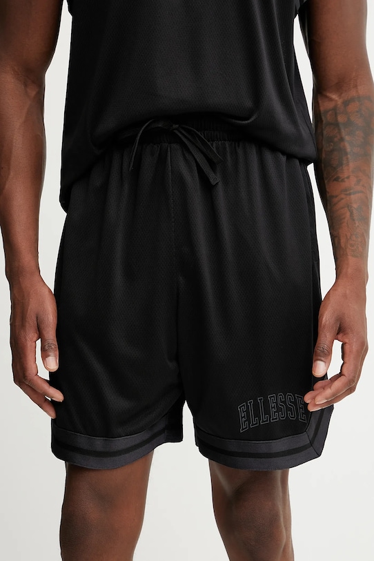 Kratke hlače Ellesse Bellic Pletenina črna SHZ21995