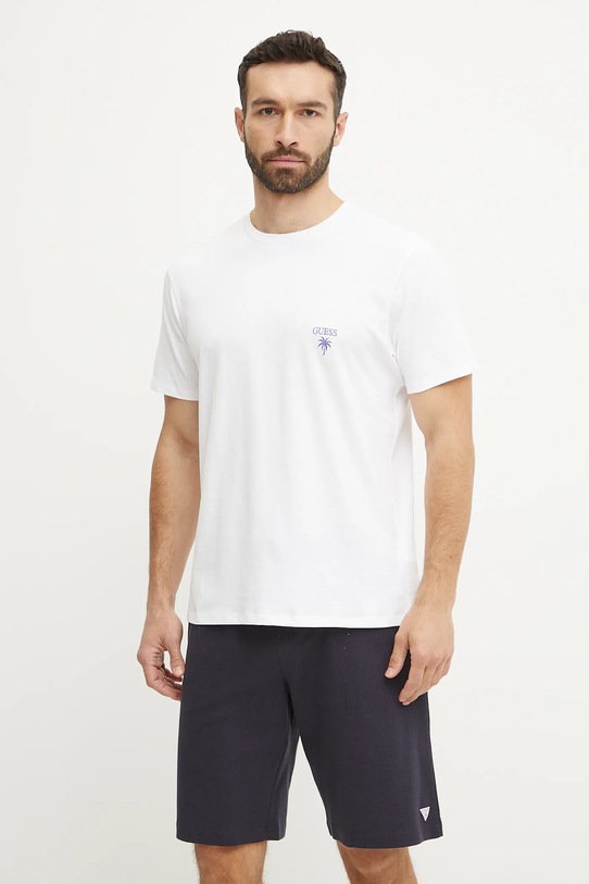 Bavlněné šortky Guess F5GD00.KC5Y1 námořnická modř SS25