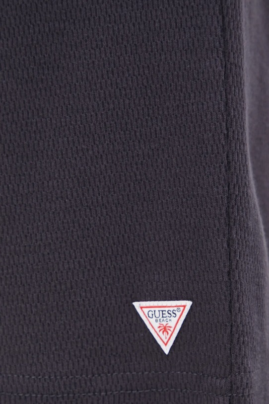 Bavlněné šortky Guess námořnická modř F5GD00.KC5Y1