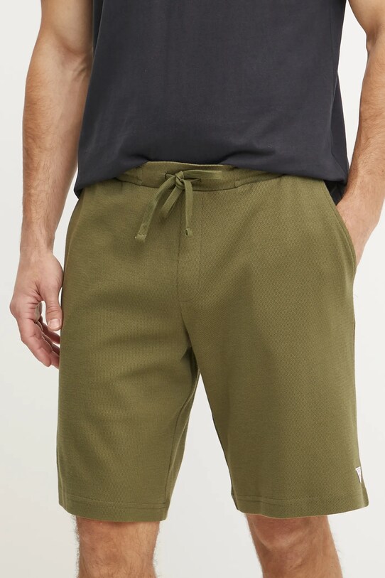 Guess pantaloni scurti din bumbac bumbac verde F5GD00.KC5Y1