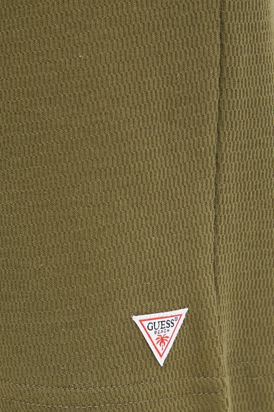 Guess pantaloni scurti din bumbac verde F5GD00.KC5Y1