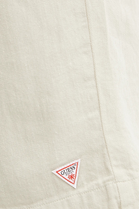 Guess pantaloni scurți din in bej F5GD00.WH4J0