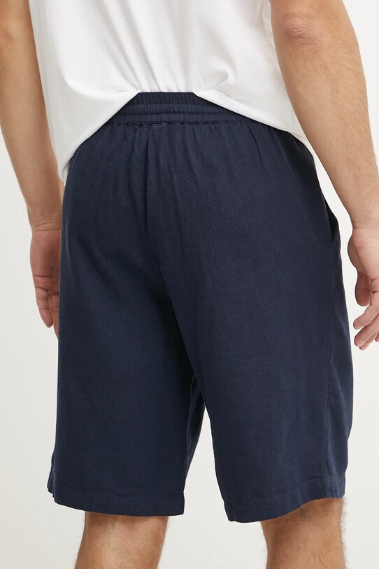 Îmbrăcăminte Guess pantaloni scurți din in F5GD00.WH4J0 bleumarin