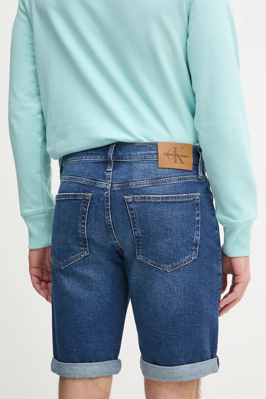 Oblečenie Rifľové krátke nohavice Calvin Klein Jeans J30J327184 tmavomodrá