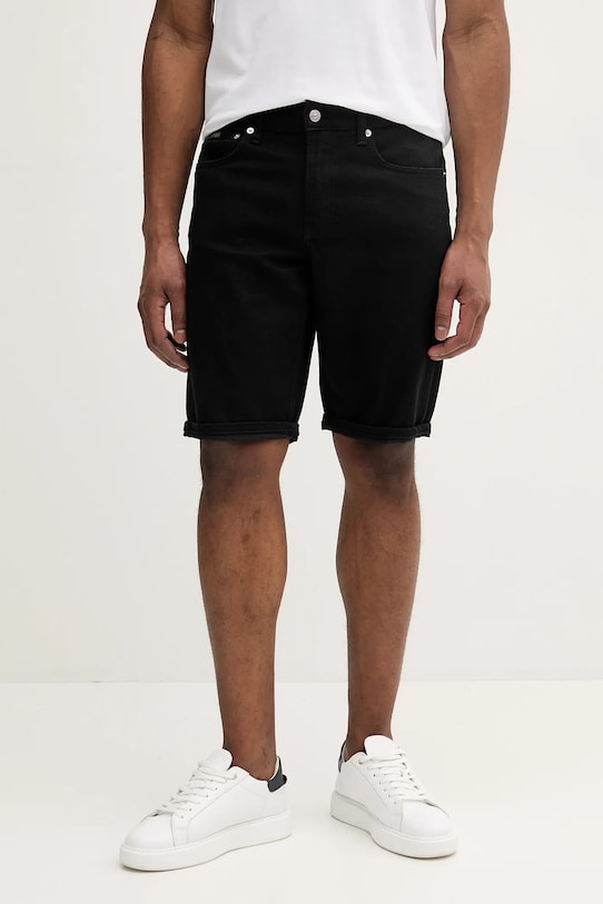 Calvin Klein Jeans pantaloni scurți jeans jeans negru J30J327195