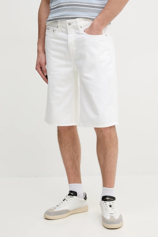 Джинсові шорти Calvin Klein Jeans бавовна білий J30J327224