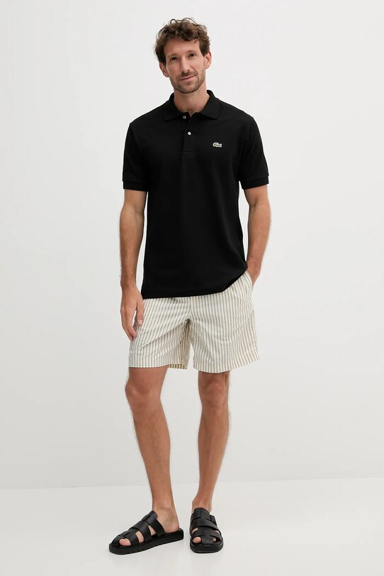 Памучен къс панталон Calvin Klein Jeans J30J327375 бежов SS25