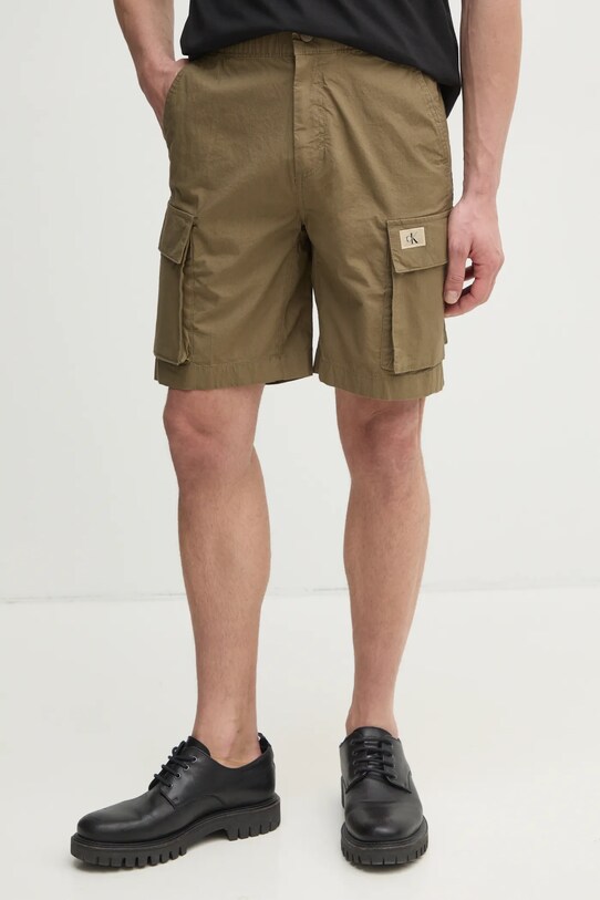 Calvin Klein Jeans pantaloni scurti panza verde J30J327376