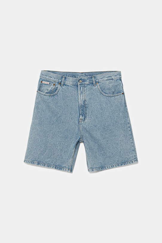 Calvin Klein Jeans pantaloni scurți jeans bumbac albastru LV04RB930G