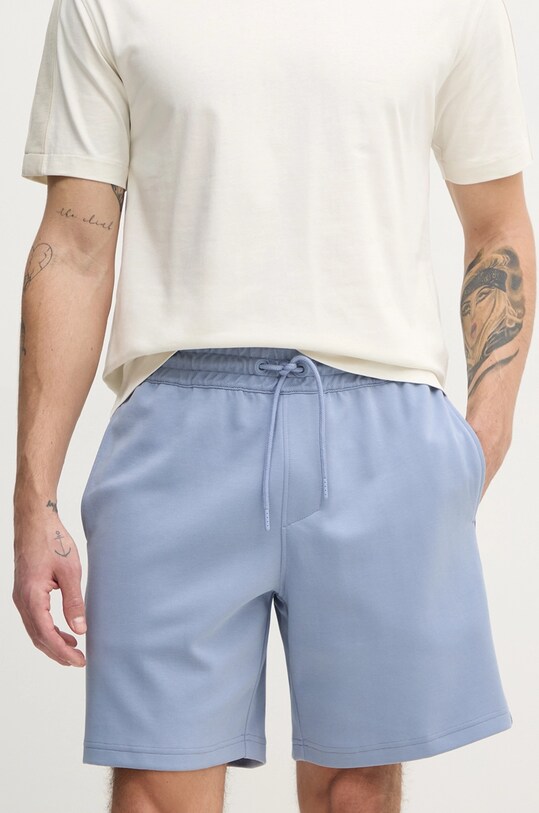 Calvin Klein Jeans szorty drobny wzór niebieski J30J327246