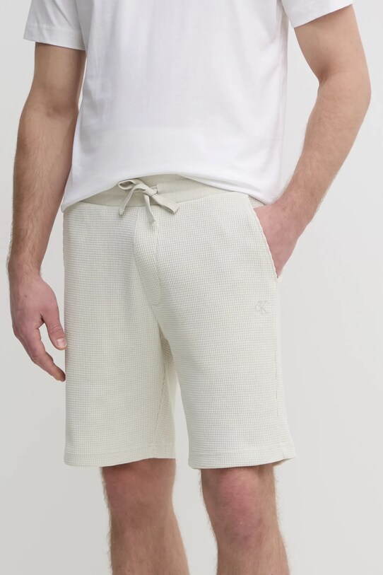 Шорти Calvin Klein Jeans трикотаж бежевий J30J327247