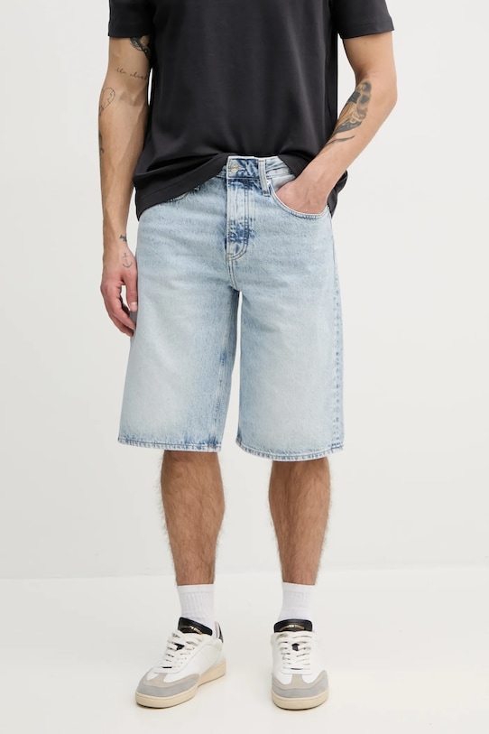 Calvin Klein Jeans farmer rövidnadrág szövet kék J30J327529