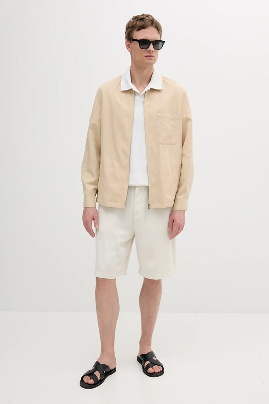 Шорти Calvin Klein Jeans LV04RB929G бежевий SS25
