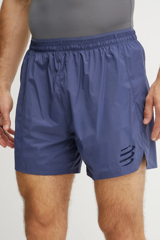 Compressport pantaloni scurți de antrenament panza albastru ASHM739