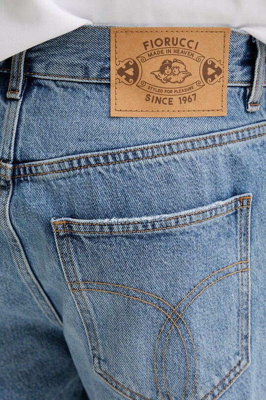 Fiorucci pantaloni scurți jeans Light Blue Bermuda Denim Shorts albastru M02SMDSH316DN01DN01