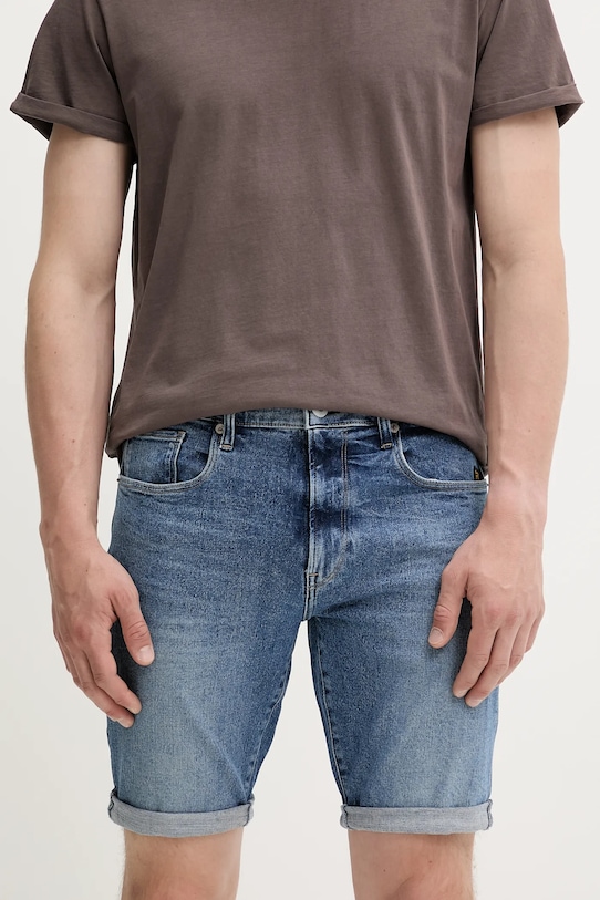 G-Star szorty jeansowe tkanina niebieski D10481.D634