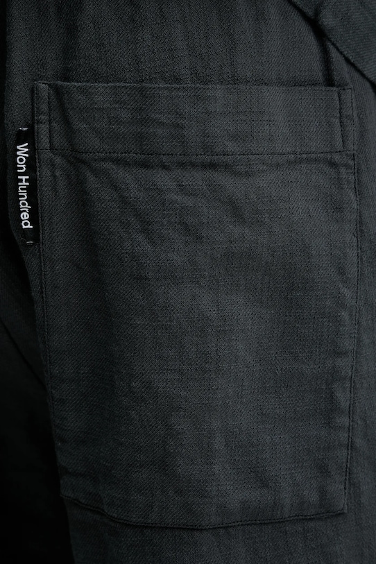 Won Hundred pantaloni scurți din bumbac gri 3561.14234