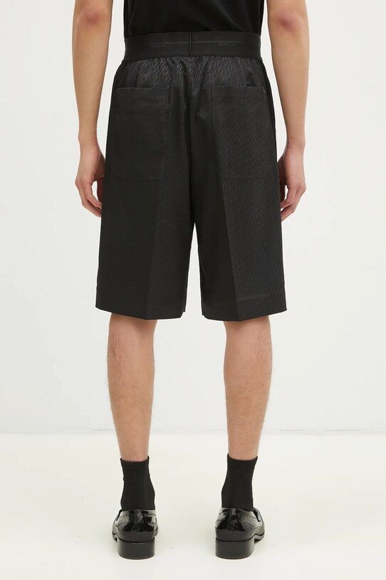 Ρούχα Σορτς από μείγμα μαλλιού Helmut Lang Lwb Car Short.Tonal O10HM205 μαύρο