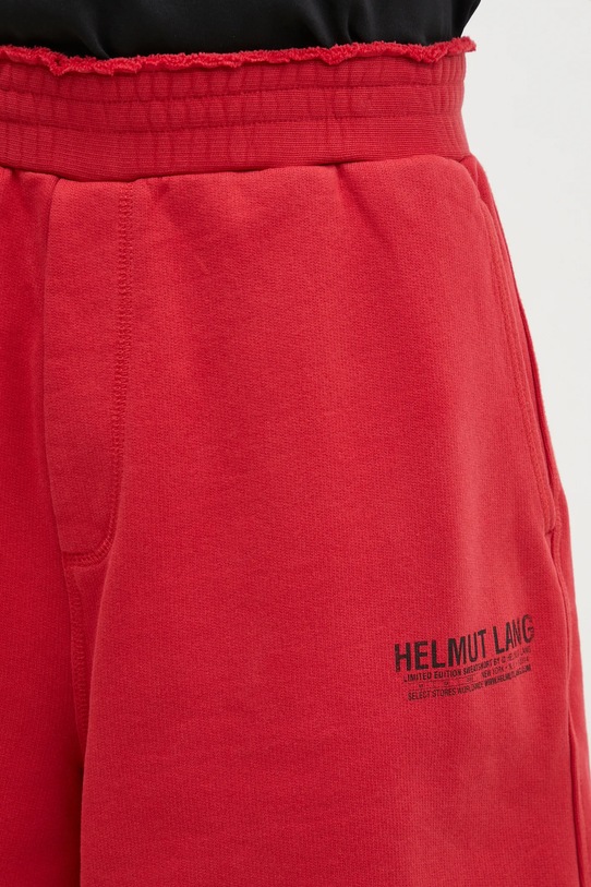 Helmut Lang pantaloncini in cotone Pstcard Mini Sh.Cmbd rosso O10HM209
