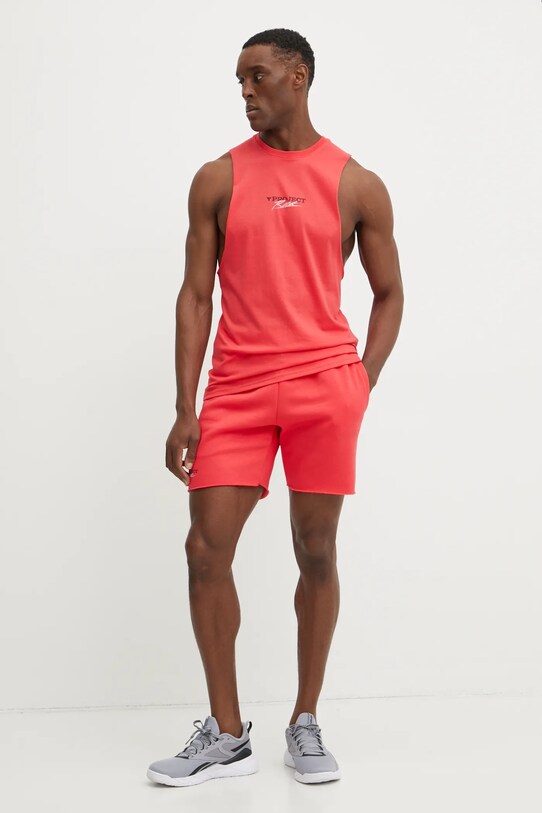Under Armour pantaloni scurti Project Rock 1389918 rosu SS25