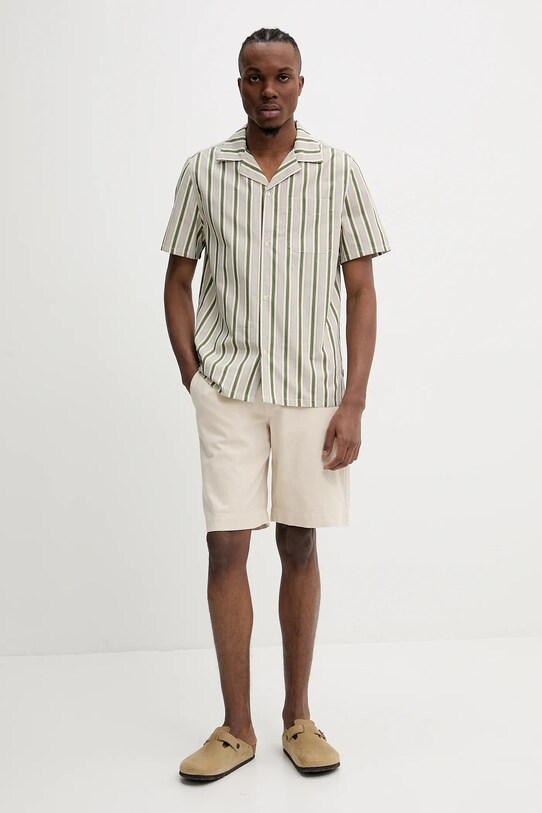 PS Paul Smith vászonkeverék rövidnadrág M2R.699P.P22319 bézs SS25
