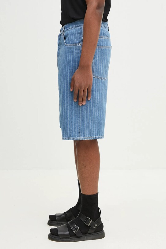 Traper kratke hlače Drôle de Monsieur Le Short Baggy Rayures G.BS147.CO179.LBE plava SS25