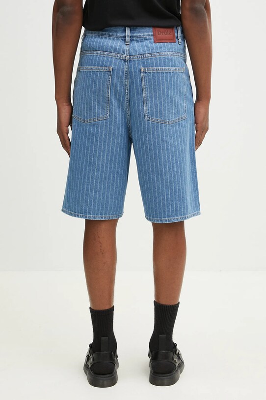 Odjeća Traper kratke hlače Drôle de Monsieur Le Short Baggy Rayures G.BS147.CO179.LBE plava