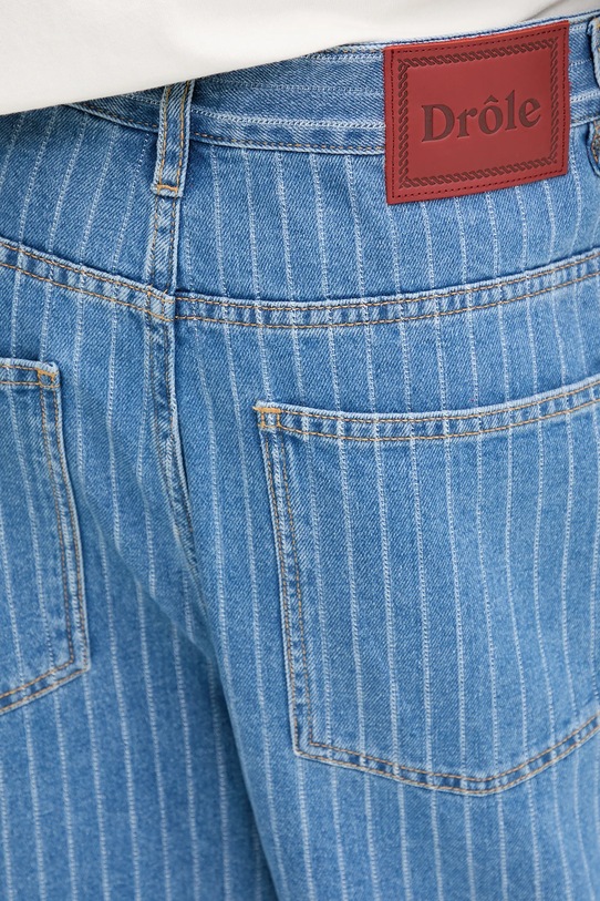 Джинсовые шорты Drôle de Monsieur Le Short Baggy Rayures голубой G.BS147.CO179.LBE