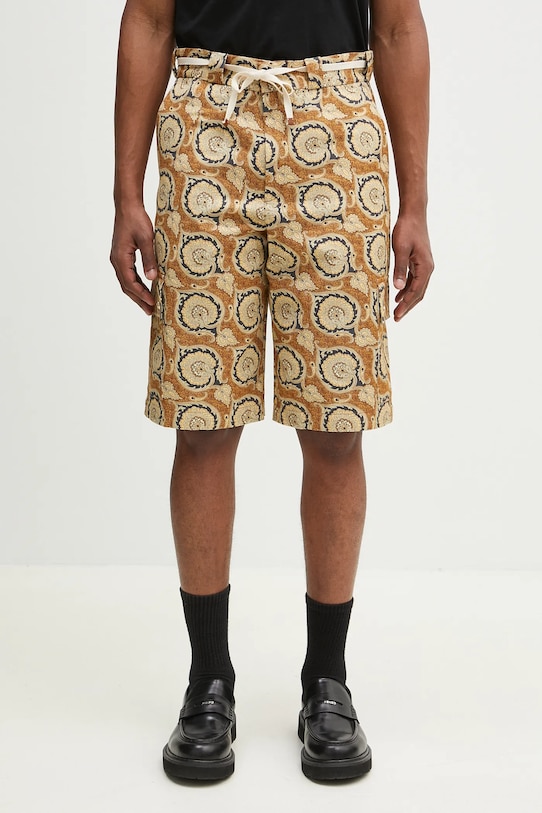 Βαμβακερό σορτσάκι Drôle de Monsieur Le Short Workwear Paisley βαμβάκι πορτοκαλί G.BS155.CO189.MS