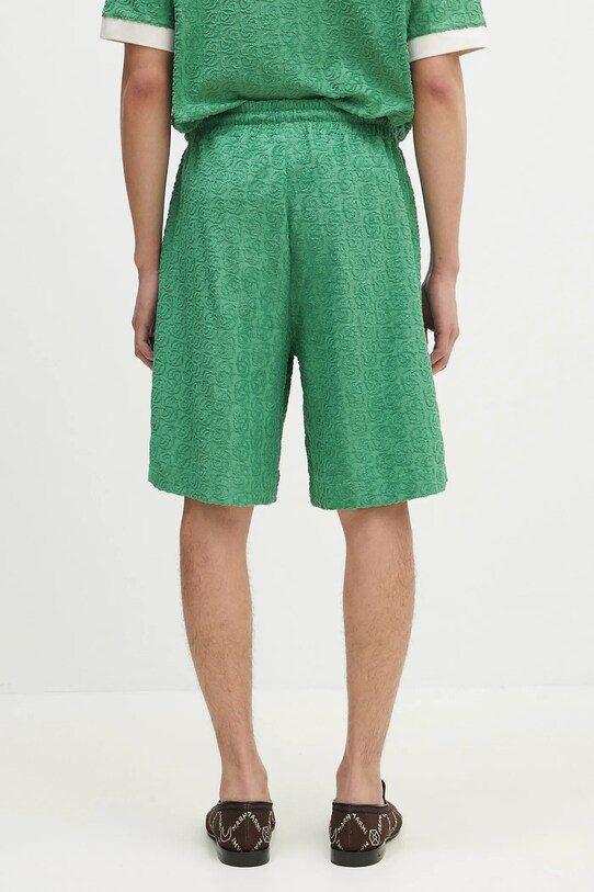 Clothing Drôle de Monsieur cotton shorts Le Short Monogramme G.BS158.CO201.EM green