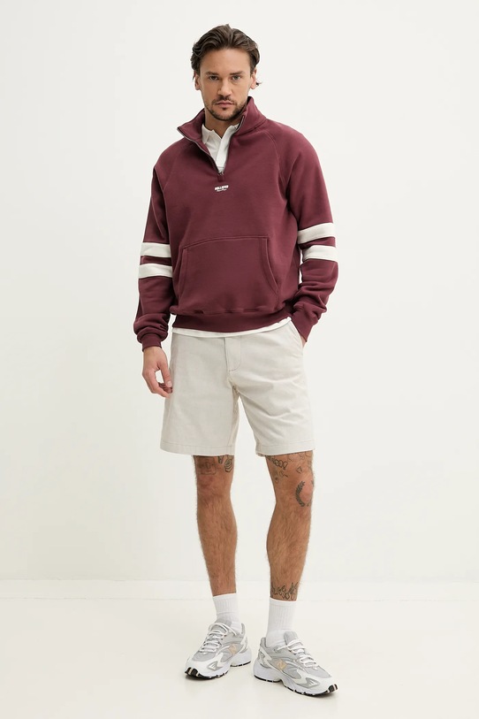 Hollister Co. vászonkeverék rövidnadrág KI328.5026.103 bézs SS25